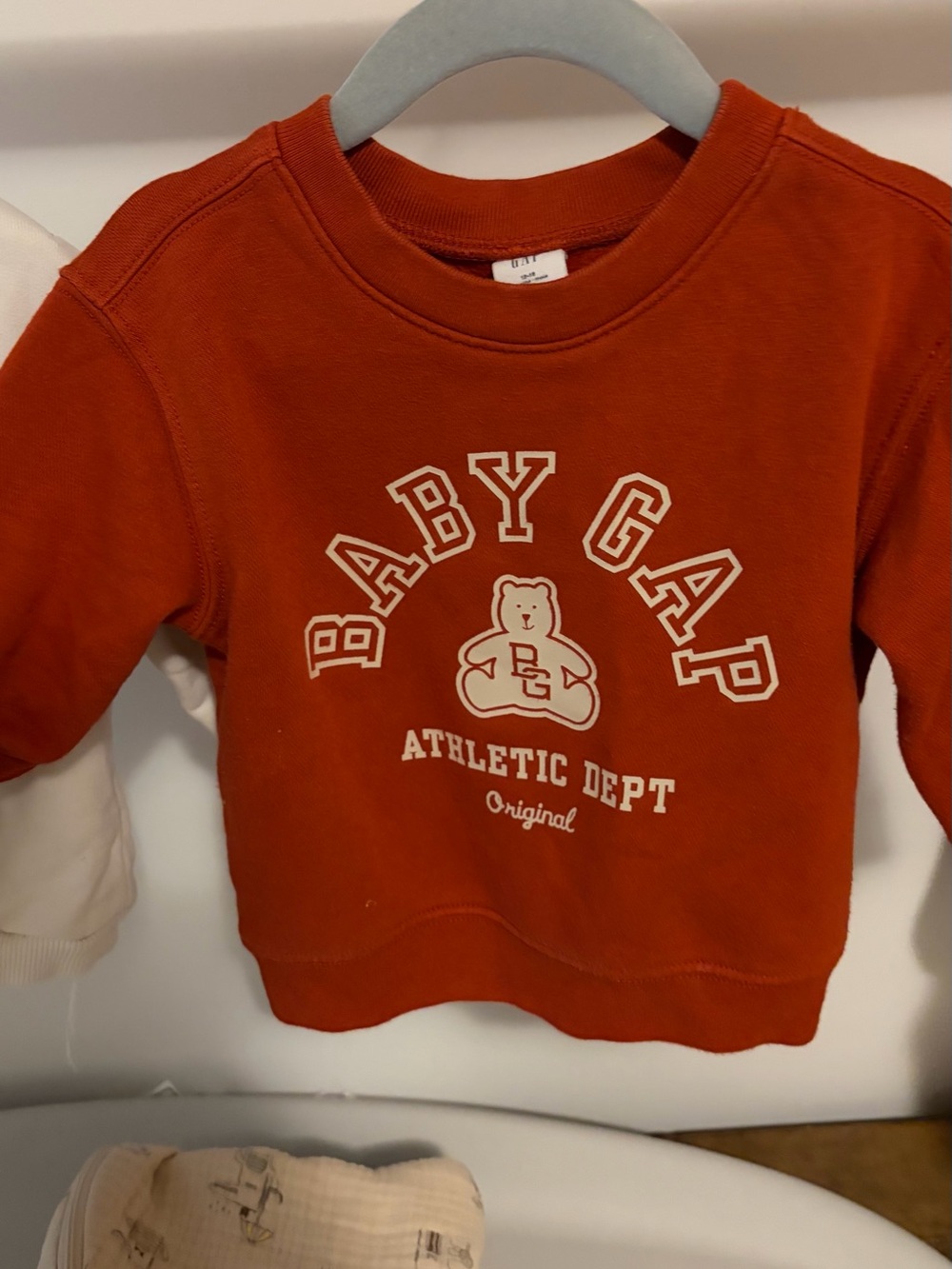 GAP Orange Baby GAP Athletic Dept. Crewneck Sweatshirt